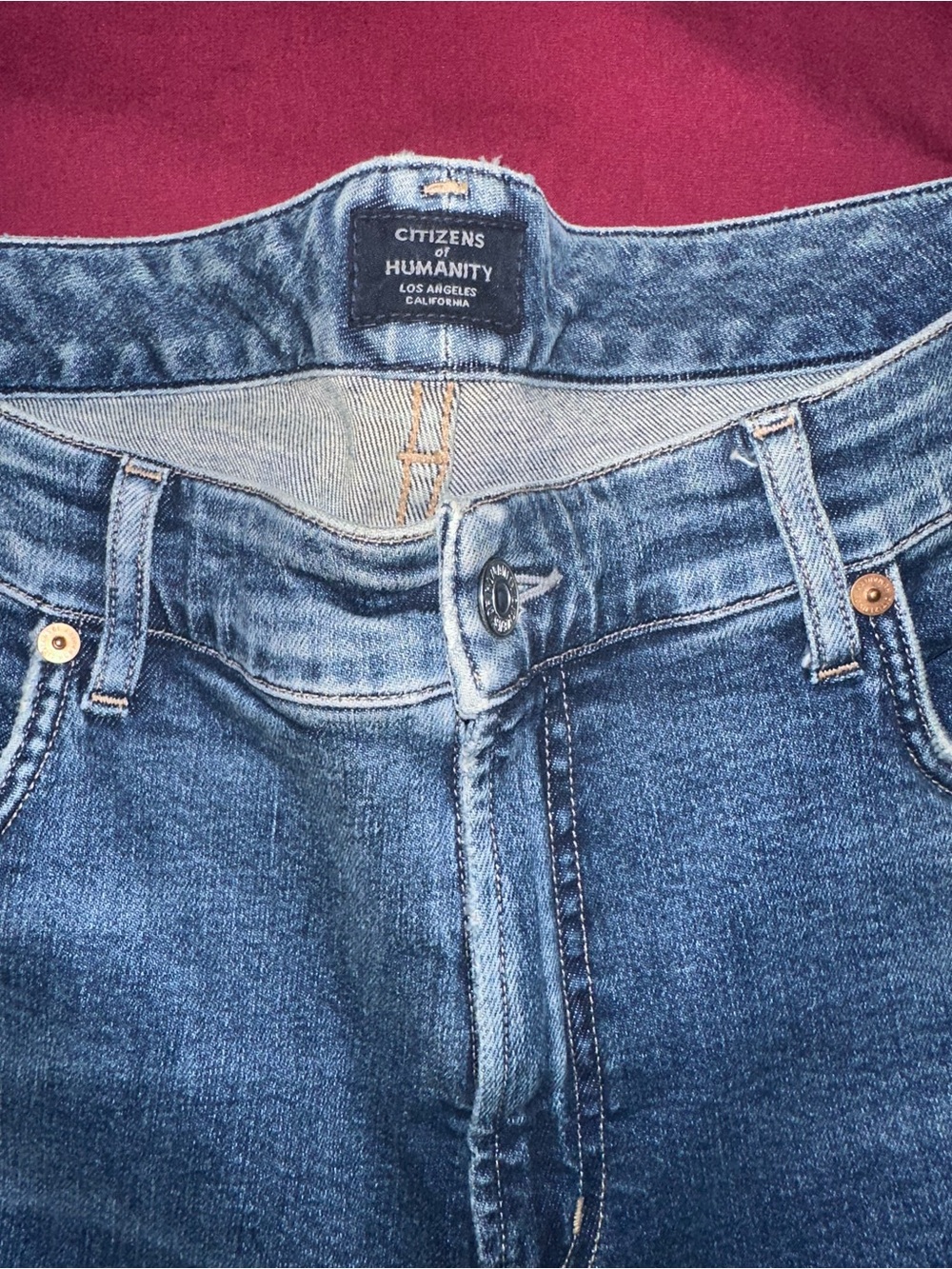 Citizens of Humanity Women's Blue Denim Flare Jeans